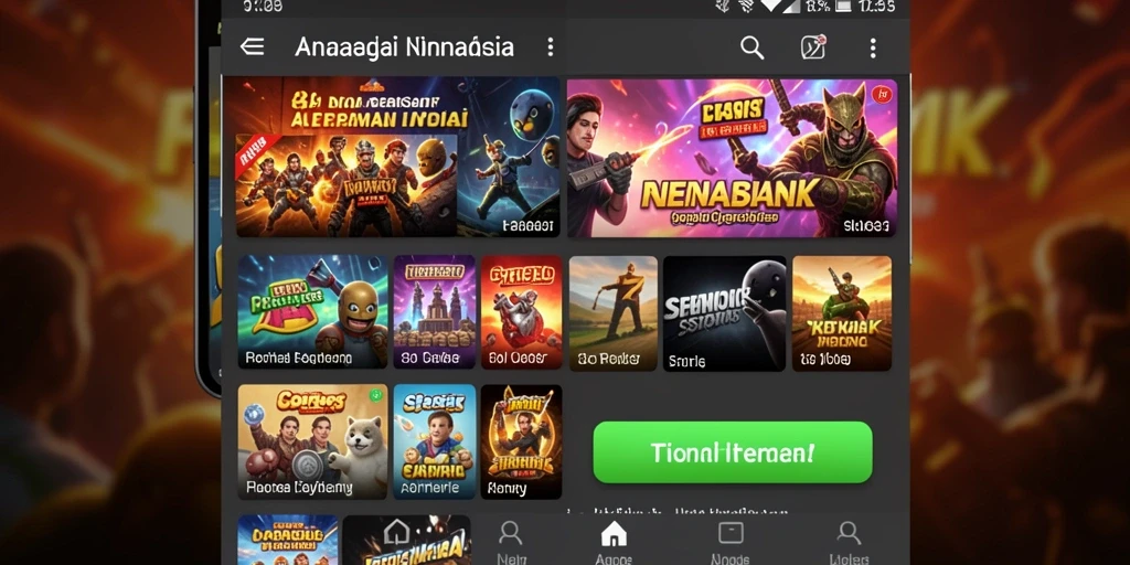 Tampilan menu utama yang menarik dan mudah digunakan.