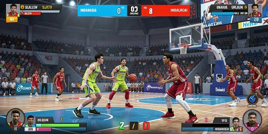 Screenshot menampilkan karakter utama dalam aksi.