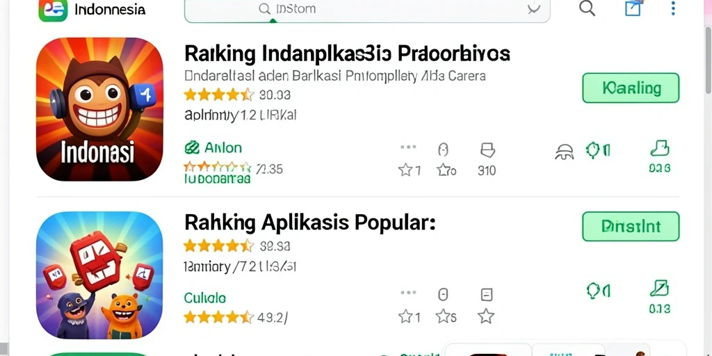 Tampilan utama dengan berbagai level menarik.