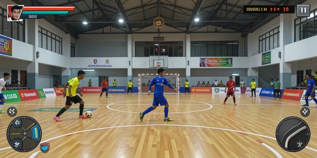 Tampilan awal permainan yang menarik dan penuh warna.