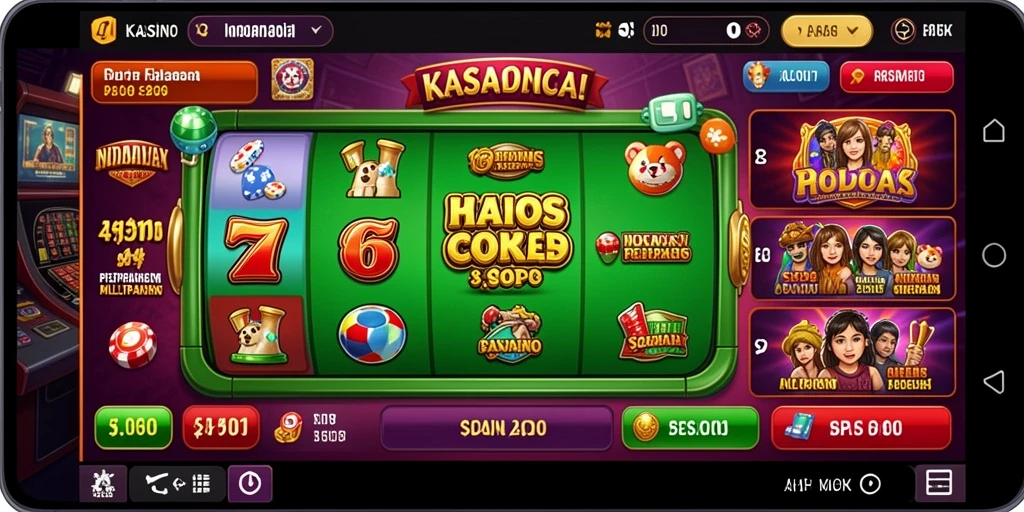 Tampilan mesin slot yang menawan.