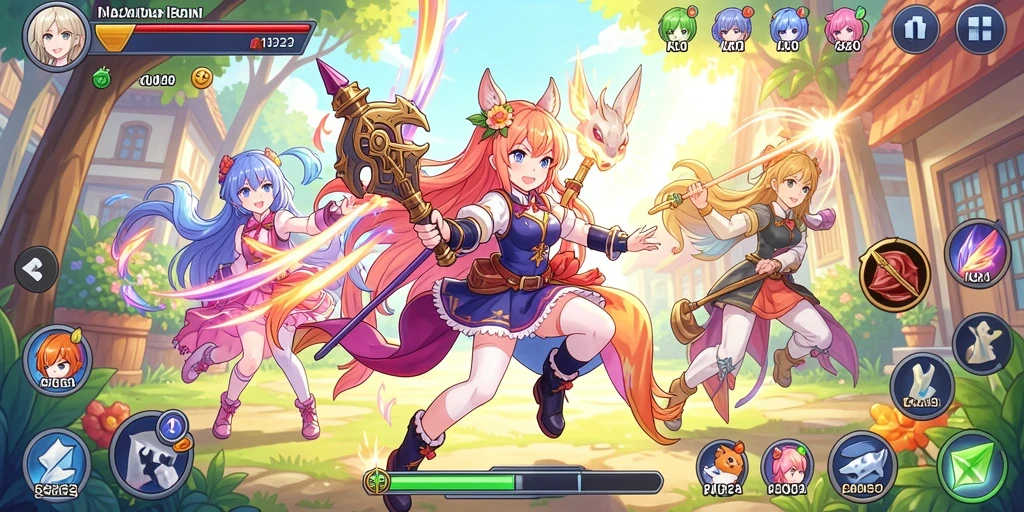 Screenshot menampilkan karakter utama dalam aksi petualangan.