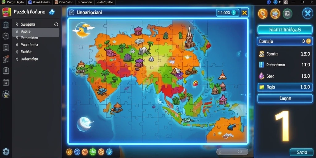 Screenshot menampilkan karakter utama dengan latar belakang hutan.